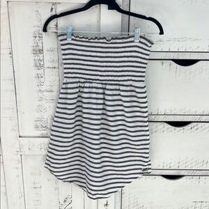 Roxy Black and White Striped Top